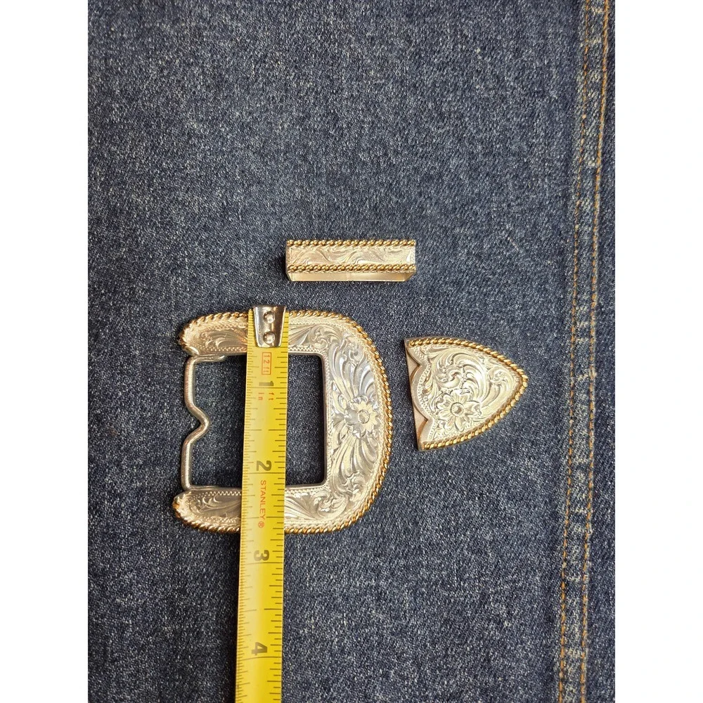 Montana Silversmiths Women's Western Belt Buckle Trio Set Tip Keeper NWOT